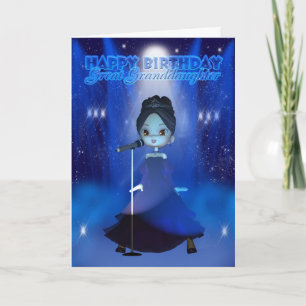 Tarjeta Gran Nieta Feliz Cumpleaños Cantando Deva Cu