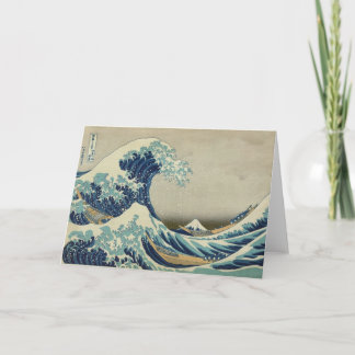 Tarjeta Gran onda de Kanagawa - Hokusai
