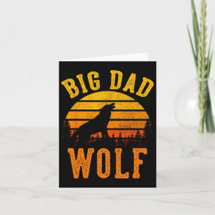 Tarjeta Gran papa Wolf Funny Camping al Aire Libre
