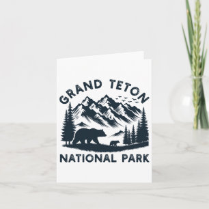 Tarjeta Gran Parque Nacional del Tetón Wyoming Bear Sender