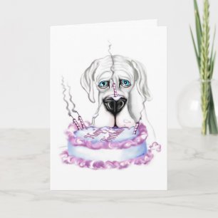 Tarjeta Gran pastel de cumpleaños de Dane White UC