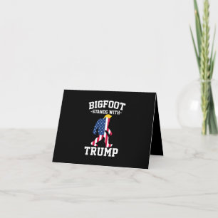 Tarjeta Gran pie de página con las elecciones de Trump de 