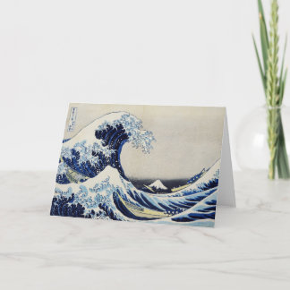 Tarjeta Gran pintura de la impresión de la onda de Hokusai
