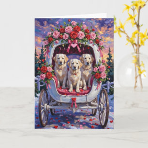 Tarjeta Gran Pirineo Perro Día de San Valentín 