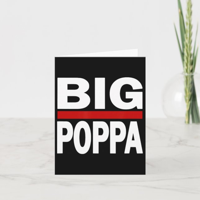 Tarjeta Gran Poppa Hip Hop Dad Day (Anverso)
