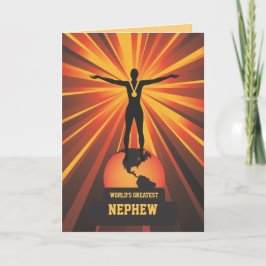 Tarjeta Gran Premio de Oro al Mejor Sobrino del Mundo