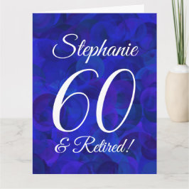 Tarjeta Gran Royal Blue 60 y retiro feliz