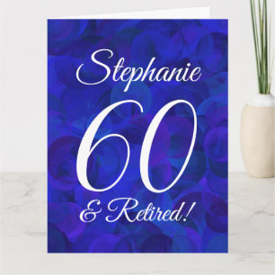 Tarjeta Gran Royal Blue 60 y retiro feliz