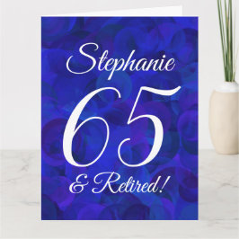 Tarjeta Gran Royal Blue 65 y retiro feliz