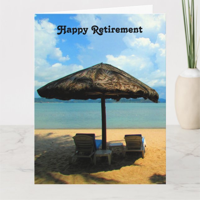 Tarjeta gran sueño de playa retirada (Anverso)