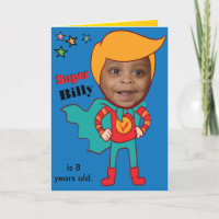 Gran superhéroe asombroso niño de cumpleaños cómic