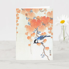 Tarjeta Gran teta en la rama de paulownia - Ohara Koson - 