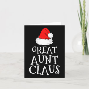 Tarjeta Gran tía Claus Navidades Familia Pajama de Santa M
