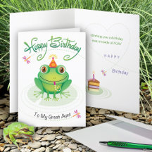 Gran Tía Rana De Cumpleaños Que Tiene Toads De Div