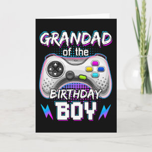 Tarjeta Grandad Del Videojuego Birthday Boy B-day Top G