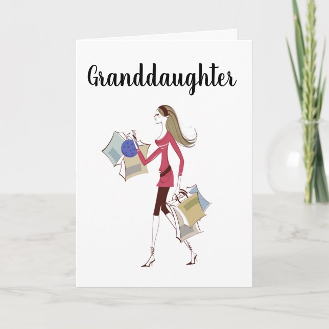 TARJETA **GRANDDAUGHTER** CELEBRATE YOU!  BIRTHDAY (Anverso)