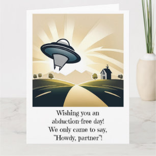 Tarjeta grande Alien UFO