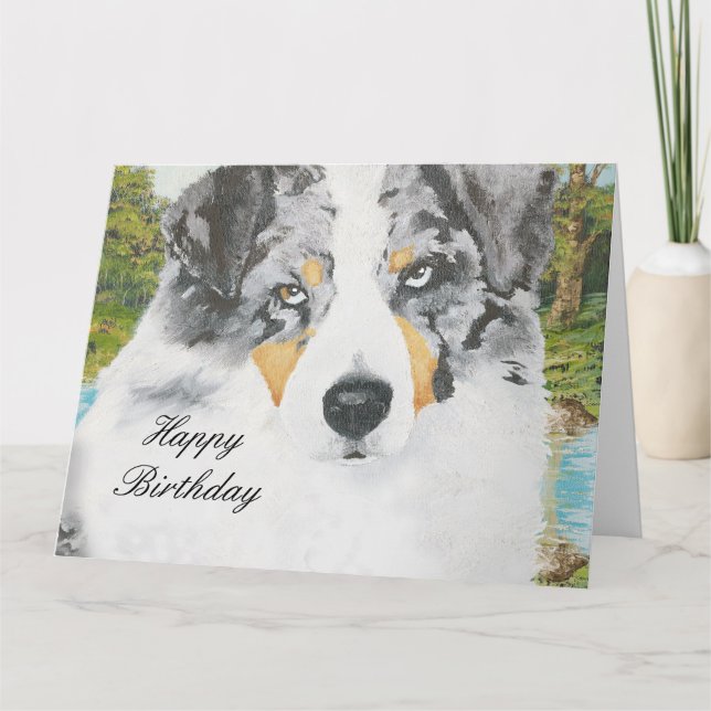 Tarjeta grande australiana del feliz cumpleaños (Anverso)