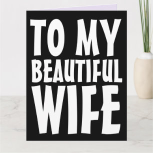 TARJETA GRANDE DE ANIVERSARIO DE BODAS PARA ESPOSA