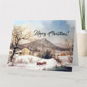 Tarjeta Grande de Navidad de Granjas Campestres co