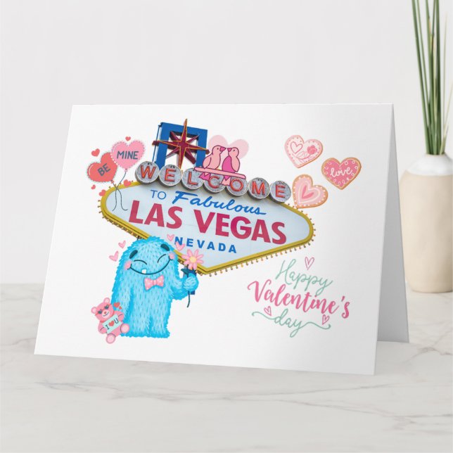 Tarjeta grande de San Valentín de Las Vegas (Anverso)