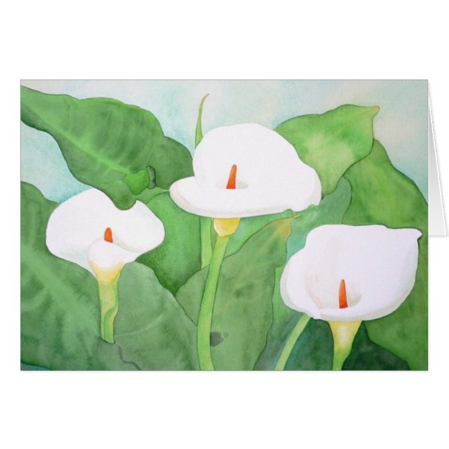 Tarjeta grande de Sur CalaLillies (Anverso (Horizontal))