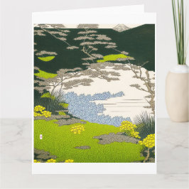 Tarjeta grande del paisaje del norte