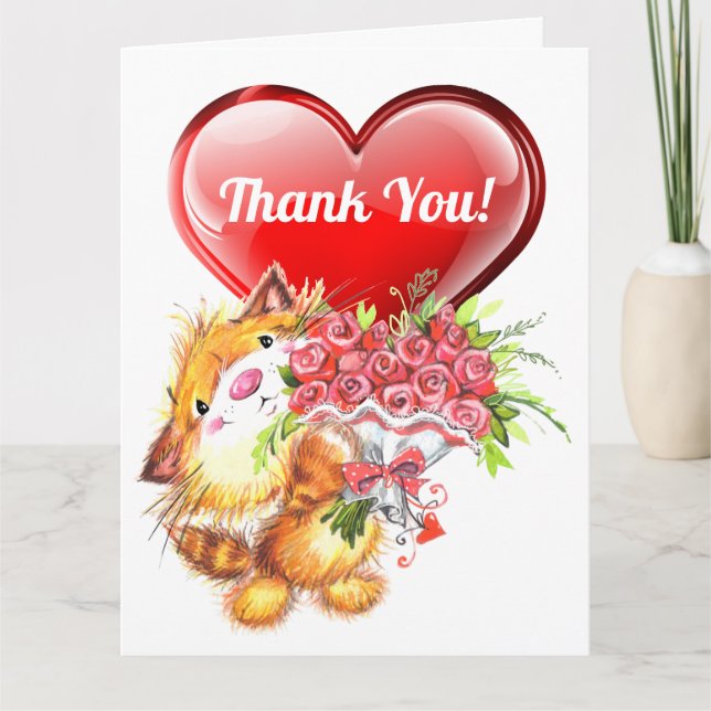 Tarjeta grande gracias (Anverso)