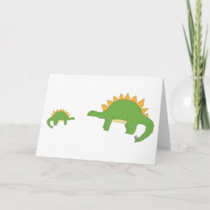 Tarjeta grande 'n' Little Stegosaurus