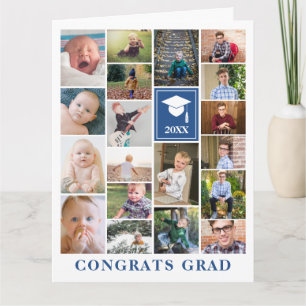 Tarjeta grande para felicitaciones de Collage de f
