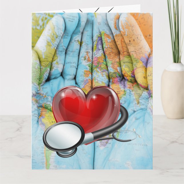 Tarjeta grande Servicios médicos internacionales (Anverso)