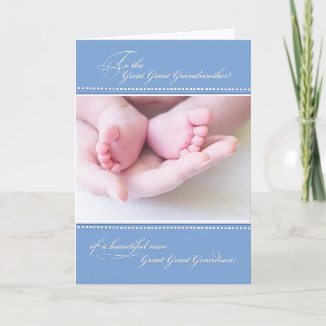 Tarjeta Grandes abuelos Nueva Gran Abuela (Anverso)