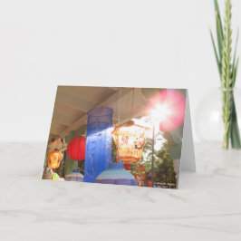 Tarjeta Grandes farolillos de iluminación - Viñedo de Mart