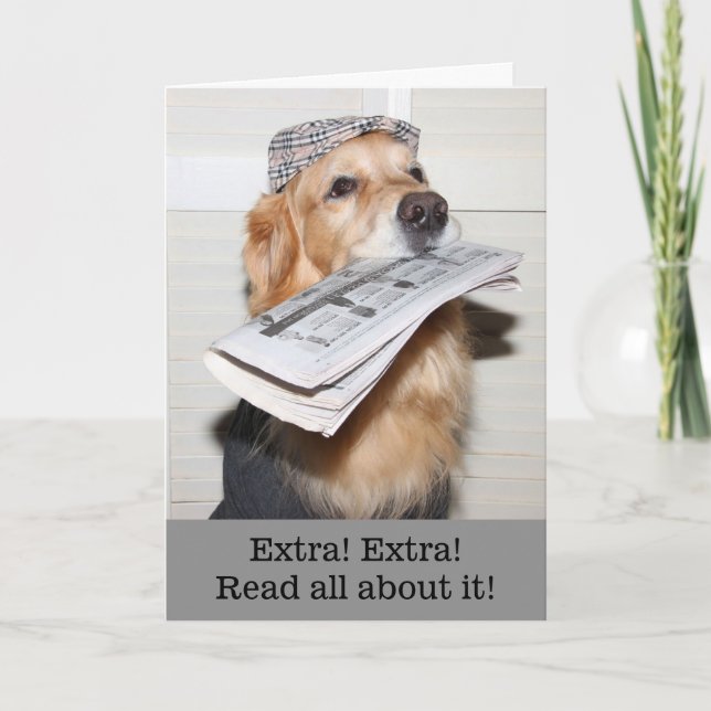 Tarjeta Grandes felicitaciones de Golden News (Anverso)