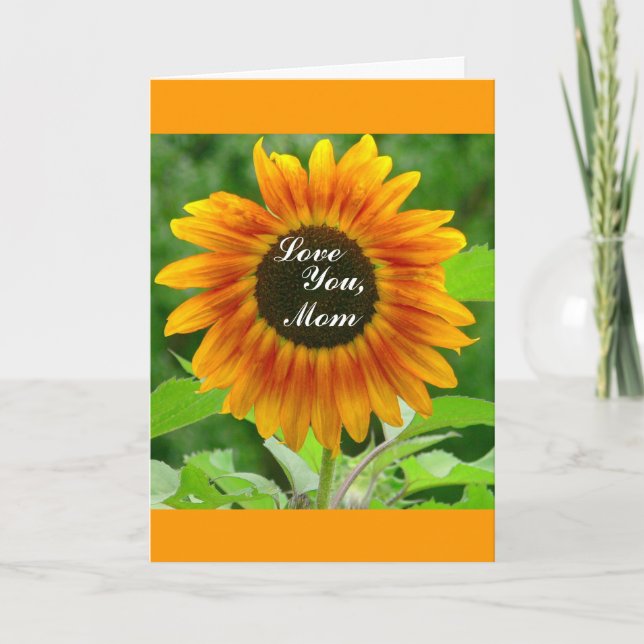 TARJETA GRANDES FLORES / AMANTE, MAMÁ (Anverso)