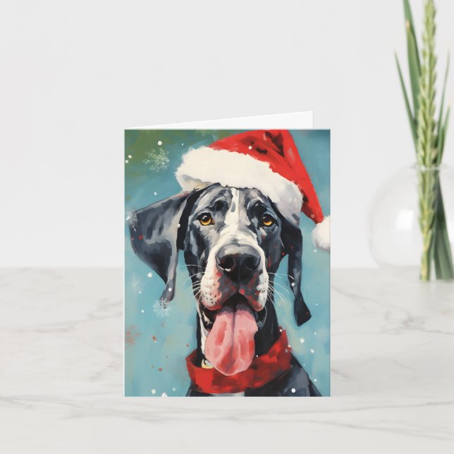 Tarjeta Grandes Navidades daneses pinchan arte (Anverso)