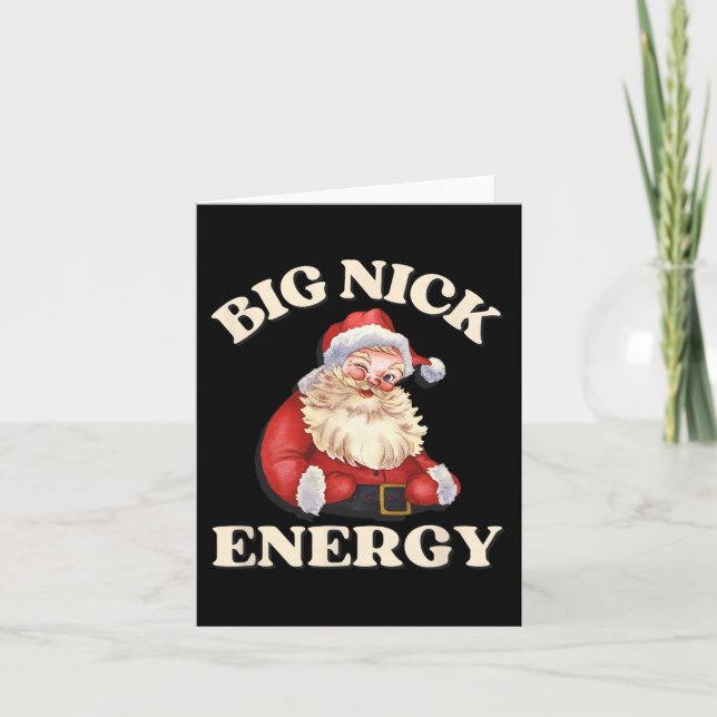 Tarjeta Grandes Navidades de Santa Ana Energy Funny (Anverso)