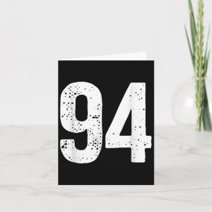 Tarjeta Grandes números Grandes regalos Número 94