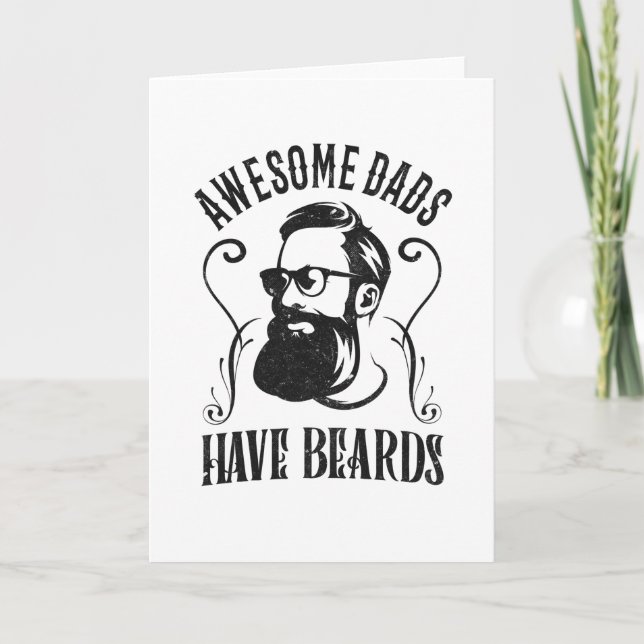 Tarjeta Grandes Papás Tienen Una Barba Hipster Día del Pad (Anverso)