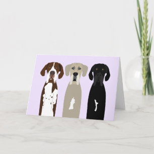 Tarjeta Grandes perros daneses