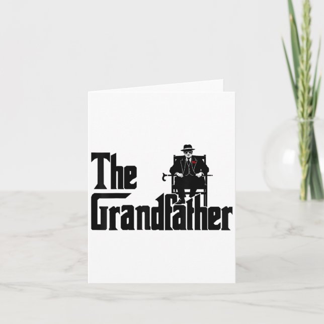 Tarjeta Grandfather Funny Quote Design For Grandpas  (Anverso)