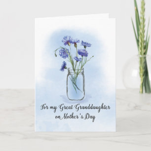 Tarjeta Grandiosa Día de la Madre Cornflowers en Mas