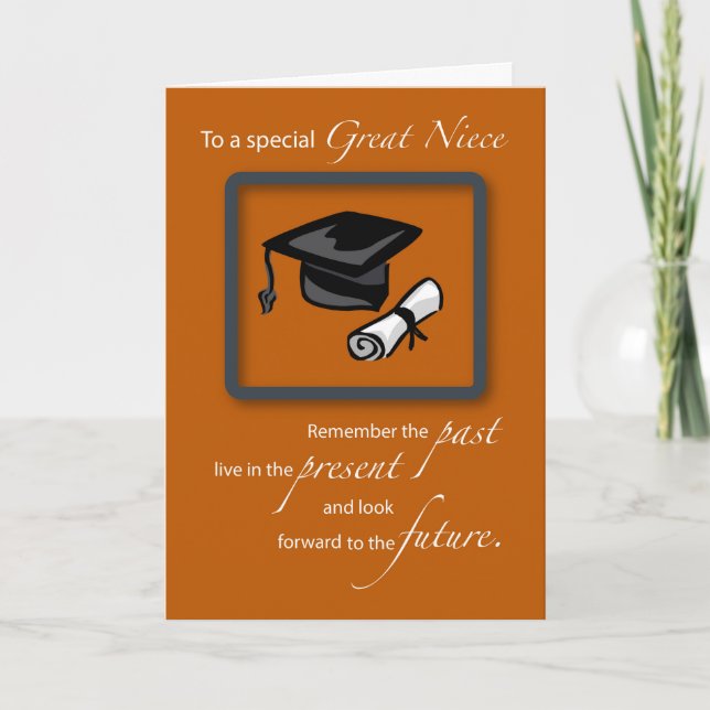 Tarjeta Grandiosas felicitaciones por graduación de sobrin (Anverso)