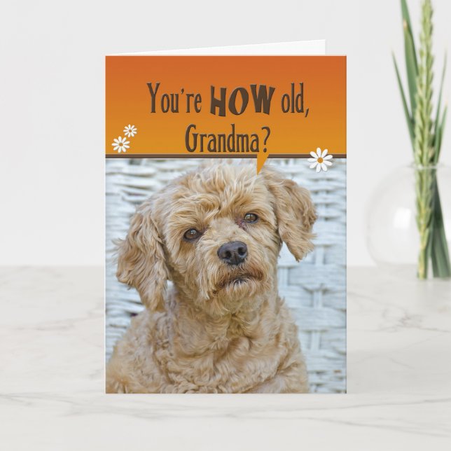 Tarjeta Grandma's Birthday (Anverso)