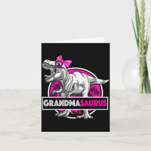 Tarjeta Grandmasaurus T-rex Divertido Abuela Saurus Coinci