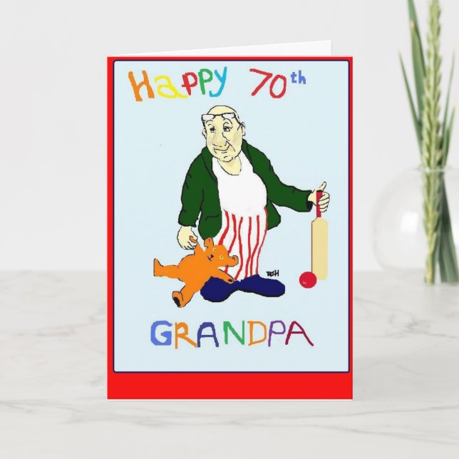 TARJETA GRANDPA 70º CUMPLEAÑOS (Anverso)
