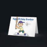 TARJETA **GRANDSON** BATTER ARRIBA/TENER UN CUMPLEAÑOS FEL<br><div class="desc">SI TU GRANDSON JUEGA O SOLO LE GUSTA EL BÉISBOL,  ESTOY SEGURO DE QUE LE ENCANTARÁ TENER ESTA TARJETA PARA SU DÍA ESPECIAL Y GRACIAS TANTO por detenerse en una de mis ocho tiendas. Disfrútalo mientras sea joven :)</div>