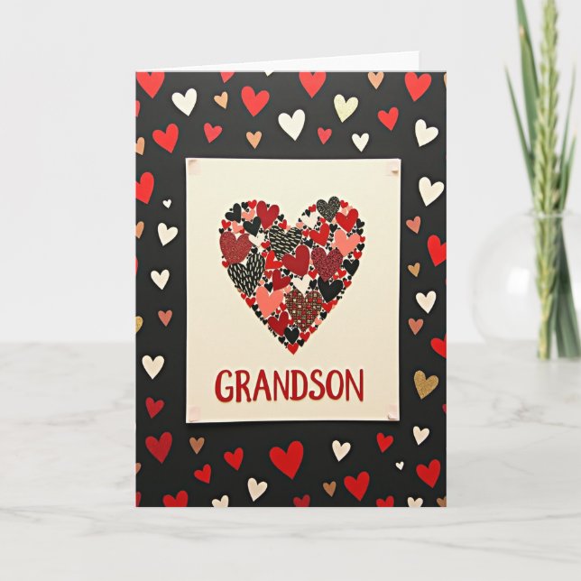 Tarjeta Grandson Heartfelt Love Card (Anverso)