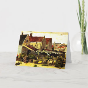 Tarjeta Granero para secar pescado de Vincent van Gogh