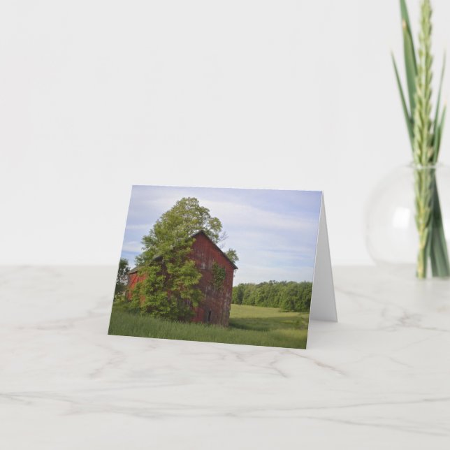 Tarjeta Granero pastoral Notecard (Anverso)